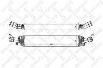 Интеркулер, STELLOX, 1040184SX