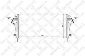 Интеркулер, STELLOX, 1040209SX